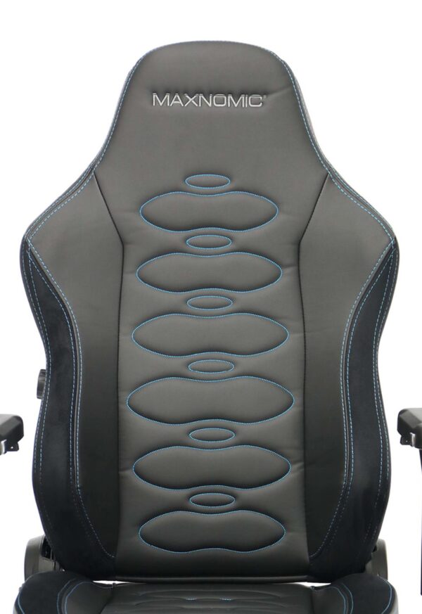 Backrest of the Maxnomic® ERGOCEPTOR OFC Brilliant Blue as a preview for personal embroidery.