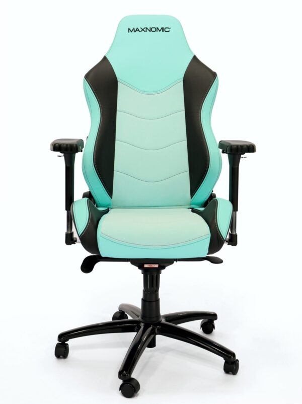 Front view of the Maxnomic® Dominator Executive Edition Light Green.